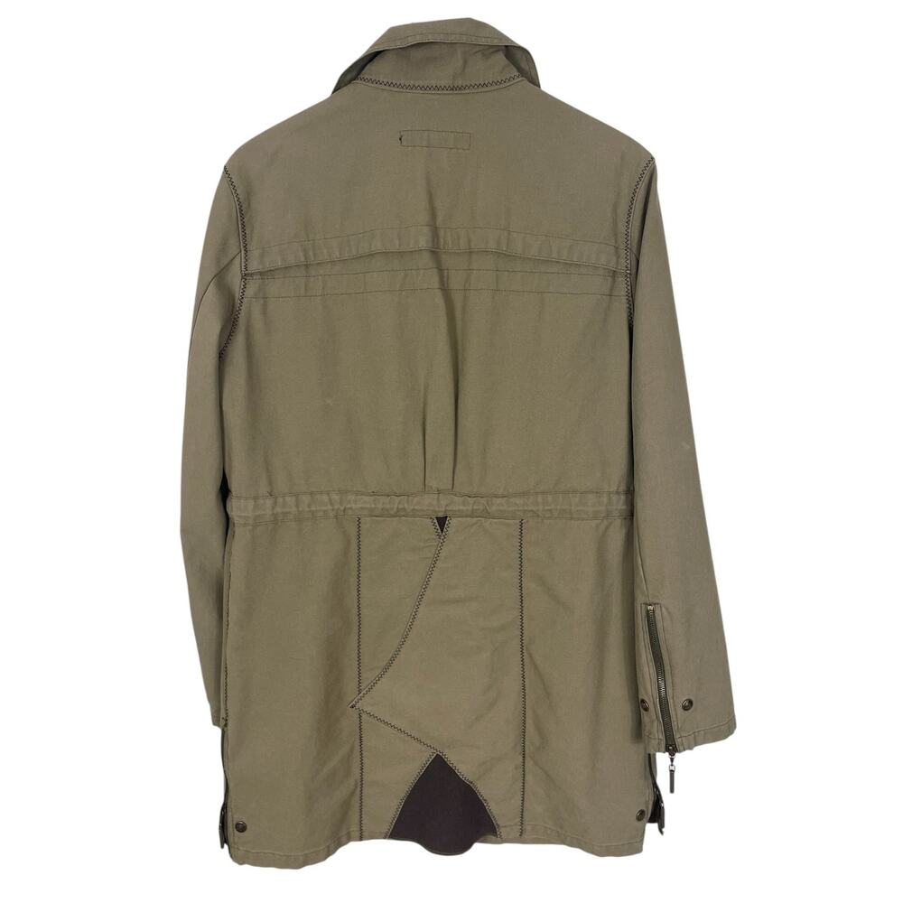 Just Cavalli Military Cargo Jacket Classic Y2K Designer Olive Green Men's Sz 40 - Picture 2 of 16